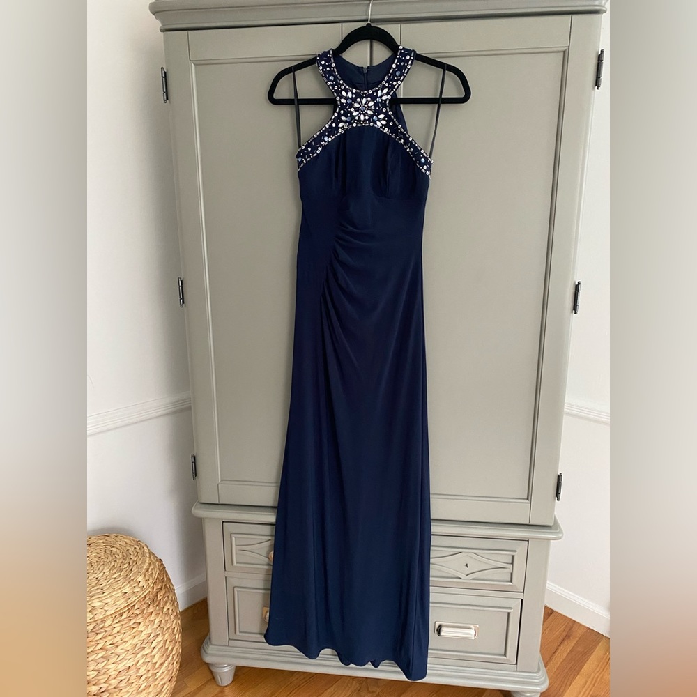 Navy Xscape Gown size 2